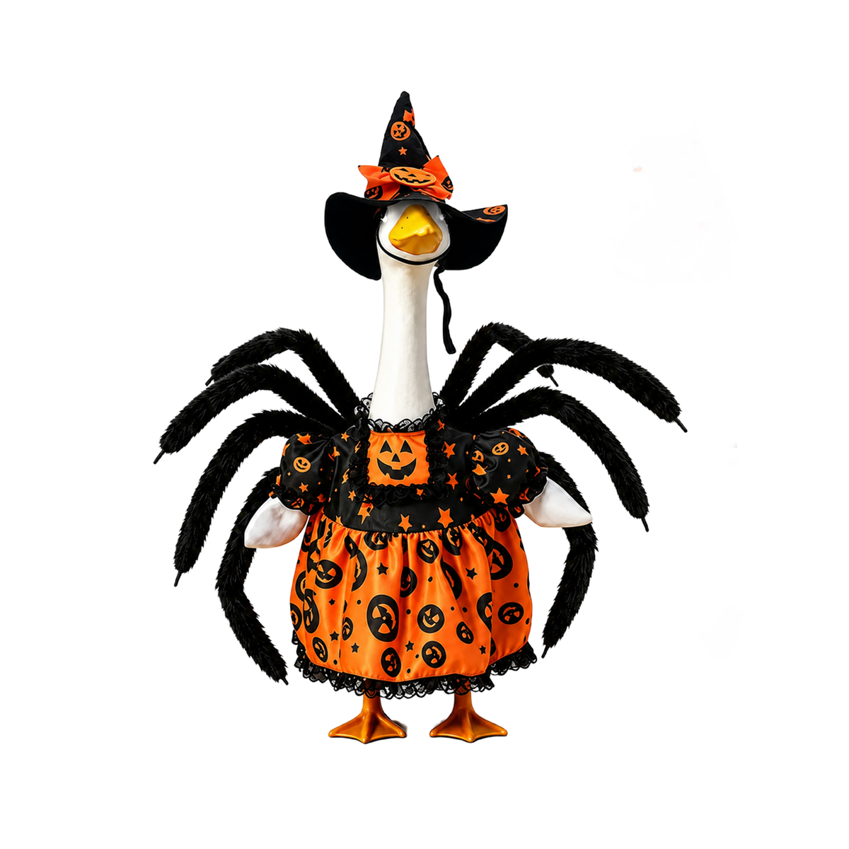 Halloween Porch Goose Outfit 3-Piece Witch Costume for 23 Inch Goose