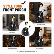 Halloween Porch Goose Outfit for 23 Inch Goose Statue, Witch Costume