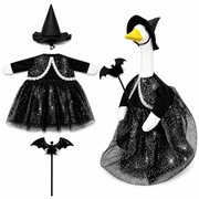 Halloween Porch Goose Outfit for 23 Inch Goose Statue, Witch Costume